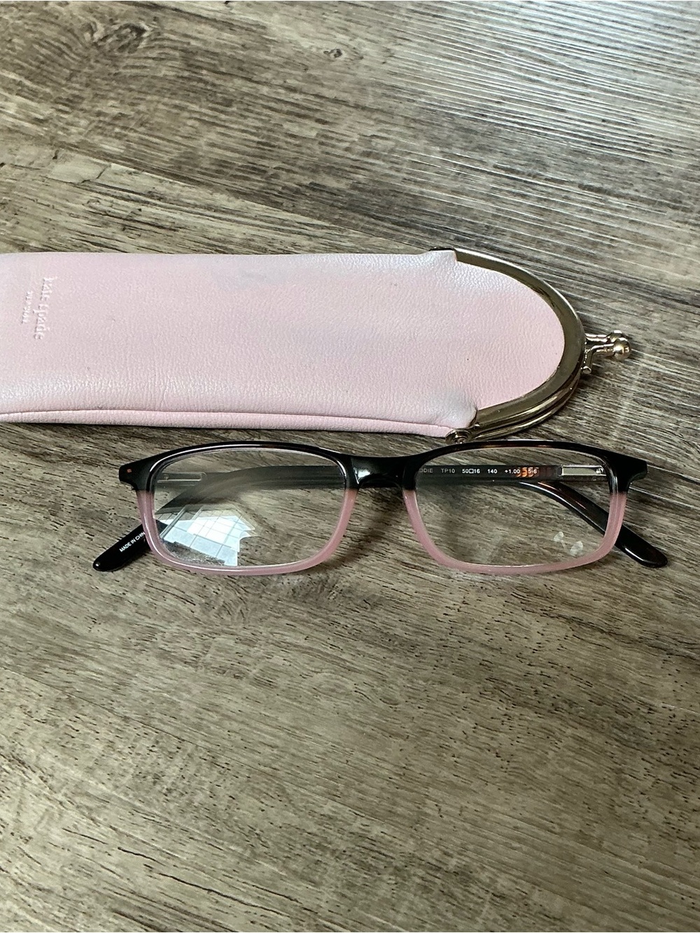Kate Spade ABBEVILLE women's eyeglasses Frames black Pink With Pink Case